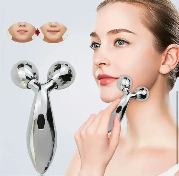 3D Face Roller Massager – V Shape Lifting Tool for Face, Jawline & Skin Tightening
