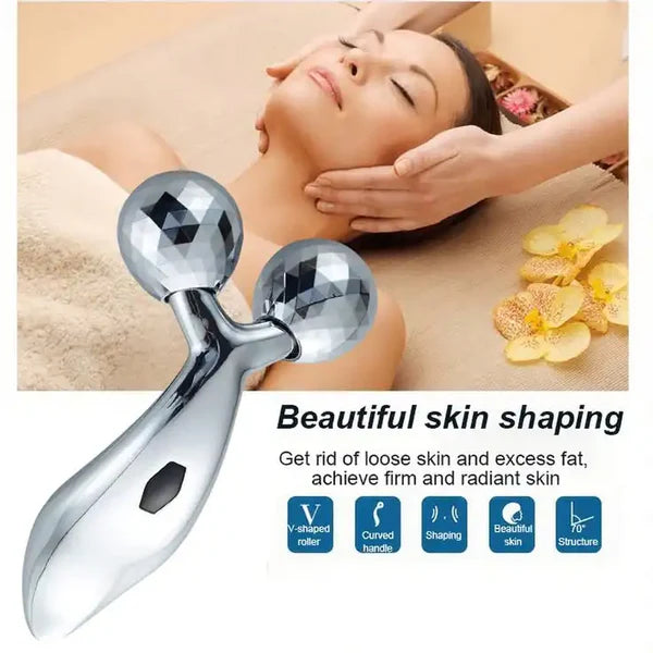 3D Face Roller Massager – V Shape Lifting Tool for Face, Jawline & Skin Tightening