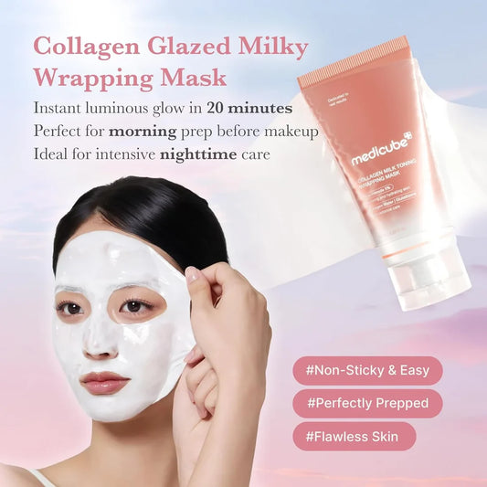 Medicube – Collagen Milk Toning Wrapping Mask (75 ml)