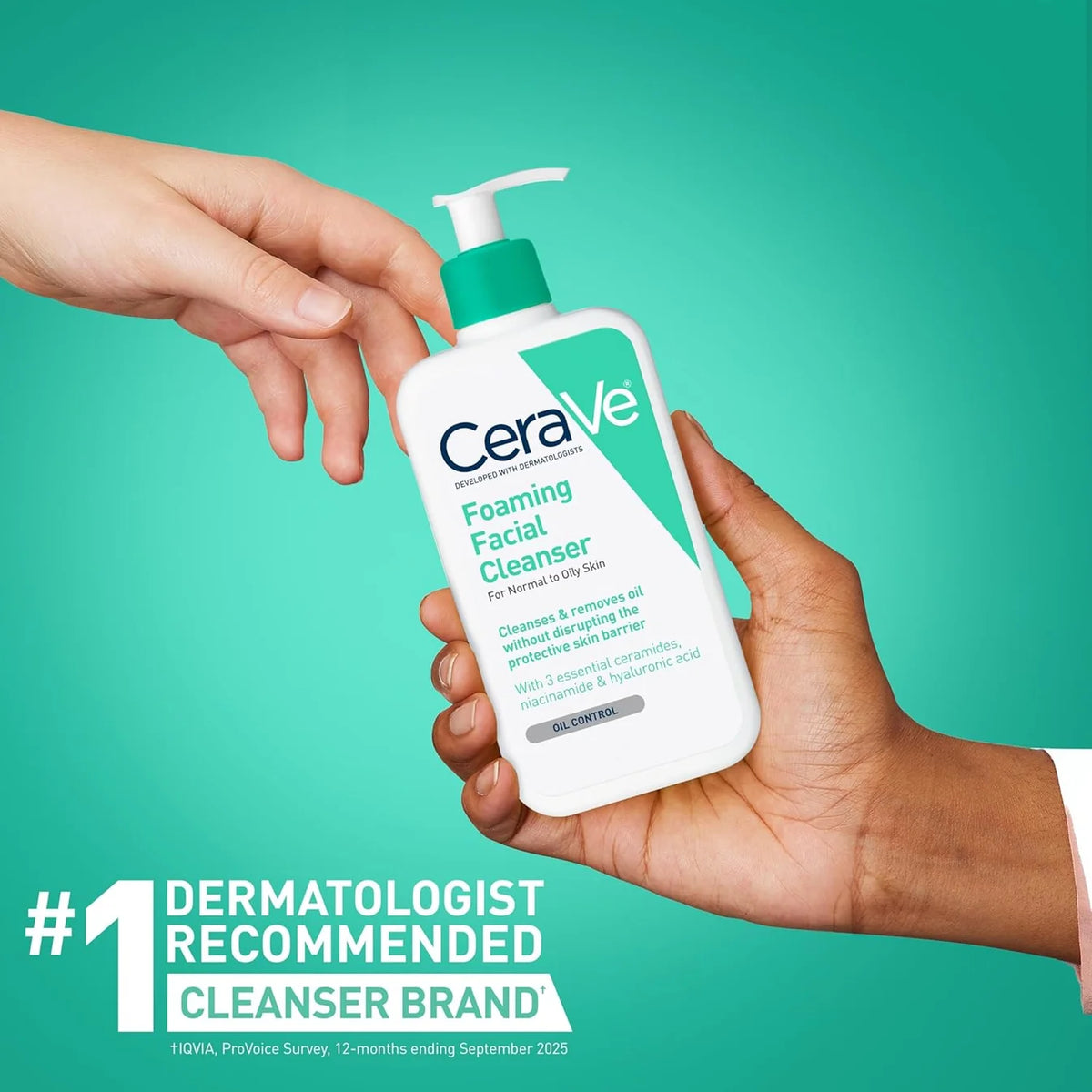 CeraVe Foaming Facial Cleanser – 12 oz/355 mL