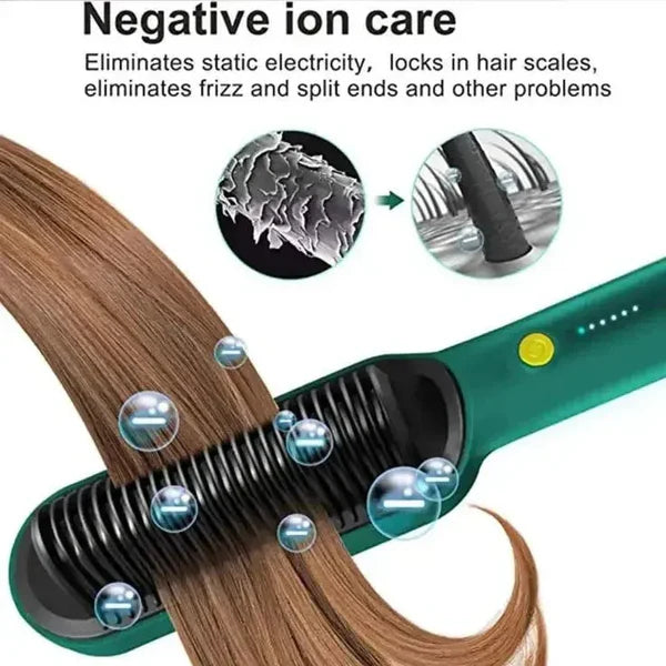 Electric Hair Straightening Comb – Fast Heating
