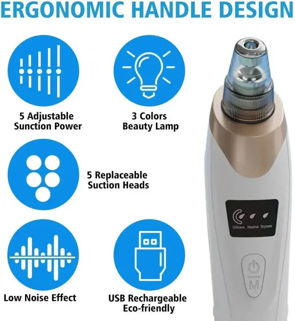 Multifunction Blackhead Remover – 5-in-1 Deep Pore Cleansing